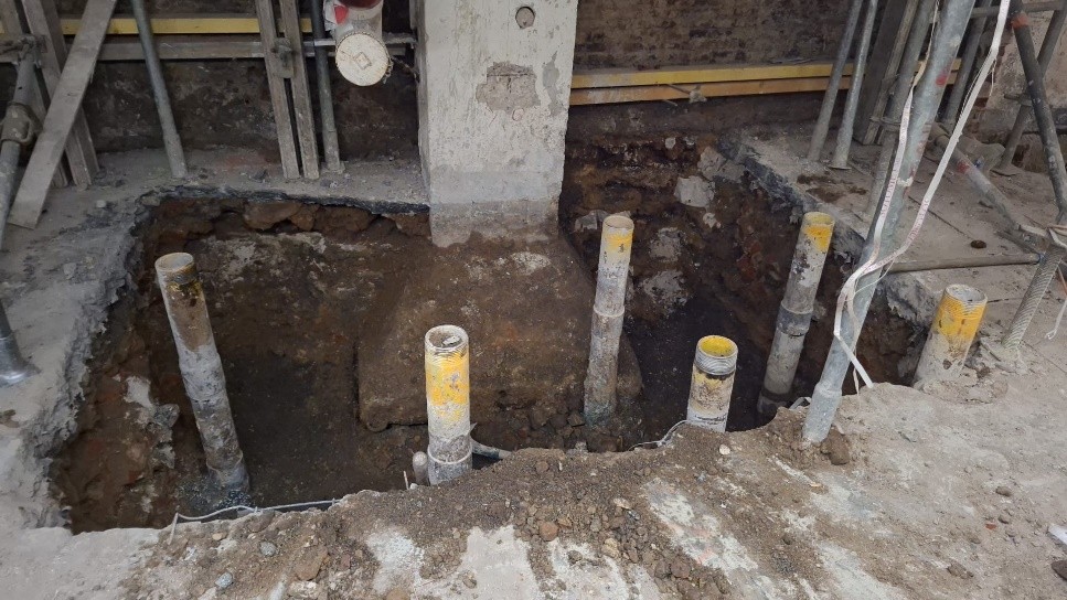 Renforcement structurel d'un immeuble de bureau